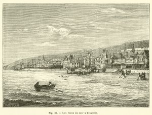 Los baños de mar en Trouville de French School