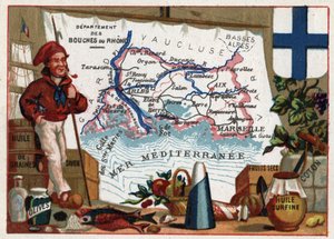 Les bouches du Rhône (Bocas del Ródano) de French School