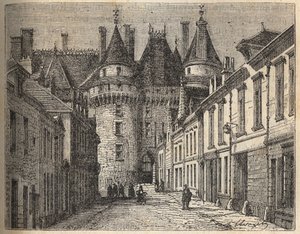 Los castillos del Loira: el castillo de Langeais (Indre-et-Loire) - grabado en “Histoire de France” por Victor Duruy (1811-1894) - 1882