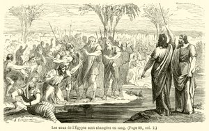 Las aguas de Egipto se convierten en sangre de French School