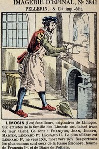 Los esmaltadores de Limoges - imaginería de Epinal, ed. Pellerin de French School