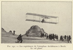 Las experiencias del aeroplano Archdeacon en Berck, El vuelo planeado de French School