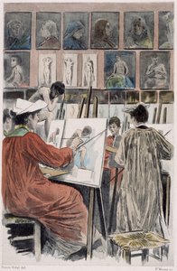 Les paintresses: atelier de dames - en "" Nos contemporains "" de Pierre Vidal