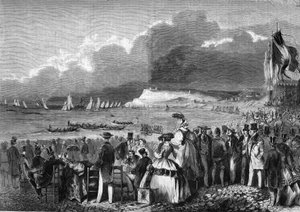 Les régates du Havre en 1857 de French School