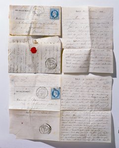 Cartas enviadas a París por globo durante el asedio de 1871 de French School
