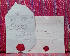 Lettres de cachet (Órdenes reales para exiliar o encarcelar a alguien) de French School