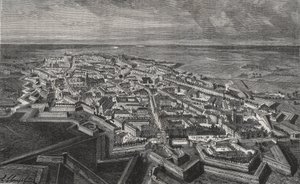 Ciudad de Lille en el norte de Francia - grabado en “La France illustree: geographie, histoire, administración statistique” por V.A. Malt-Brown. 1884 de French School