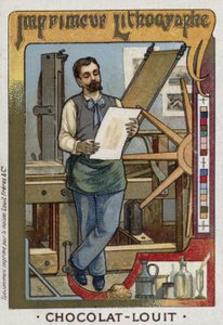 Impresor de litografías de French School