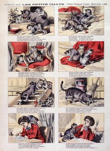 Gatitos - Imagen de Épinal de French School