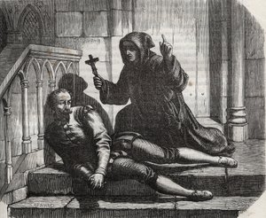 Encerrado en la Torre de Londres, solo salió para subir al cadalso: el Canciller Thomas More (1478-1535) en prisión porque se negó a otorgar el sello real al matrimonio del Rey Enrique VIII (1491-1547) con Ana Bolena de French School