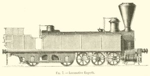 Locomotora Engerth de French School