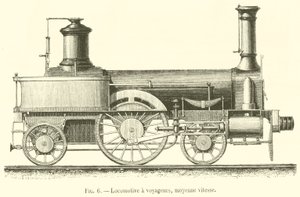 Locomotora de pasajeros, velocidad media de French School
