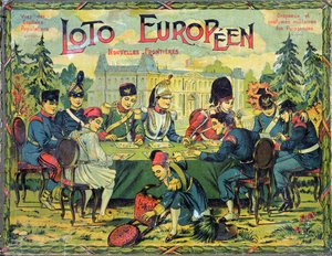 Loto Europeo, versión francesa del juego de Lotto para niños, c.1900 de French School