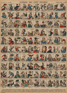 Lotería de cien figuras de French School