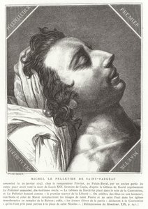Louis-Michel le Peletier, marqués de Saint-Fargeau, político revolucionario francés, 1793 de French School
