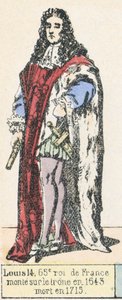 Luis XIV, 65º rey de Francia, subió al trono en 1643, murió en 1715