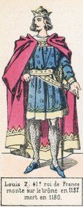 Louis VII, 41º rey de Francia, sube al trono en 1137, muere en 1180 de French School