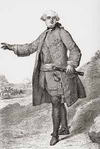 Louis Charles César Le Tellier conocido como el Duque de Estrées. Comandante militar francés y Mariscal de Francia. De Les Heures Libres publicado en 1908 de French School