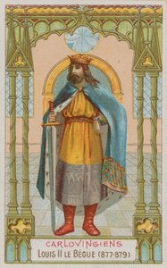 Luis II, rey carolingio de Francia de 877 a 879 de French School