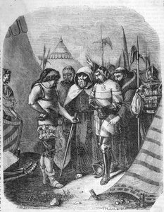 Louis II de la Trémoille (La Trimouille) (1460-1525). General inglés. Guerra Loca (1485-1488). La Trémoille decidiendo matar a los cómplices del Duque de Orleans. de French School