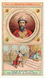 Luis IV de Francia en el Consejo de Ingelheim, 948