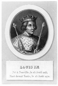 Luis IX (San Luis) (grabado) de French School