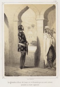 Luis IX de Francia en la cautividad de los egipcios de French School
