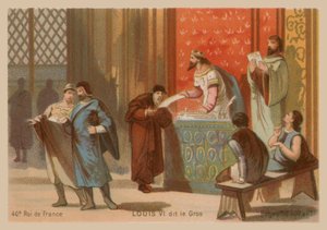 Luis VI de Francia, llamado el Gordo (1081-1137) de French School