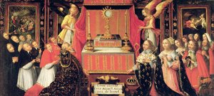 Luis XIII (1601-43) Ana de Austria (1601-66) Infanta de España y Gastón de Francia (1608-60) Duque de Orleans ante el Santísimo Sacramento