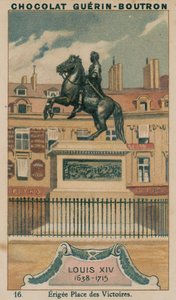 Luis XIV, 1638-1715, Erigida en Place des Victoires de French School