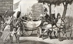 Luis XVIII entra en París en la Restauración de 1814, de 
