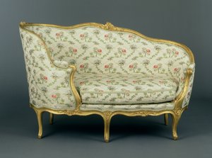 Veilleuse tallada y dorada de Luis XV, c.1750 de French School