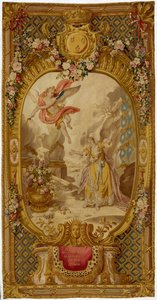 Tapiz de Gobelinos de Luis XV de la serie "Escenas de Ópera, Tragedia y Comedia", del segundo tejido de 1761-64 de French School