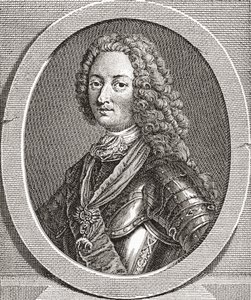 Luis de Orleans, duque de Orleans, 1703-1752. Duque de Orleans y miembro de la familia real francesa. De Les Heures Libres publicado en 1908. de French School