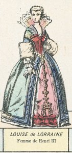 Luisa de Lorena, esposa de Enrique III de French School