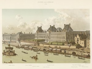 Louvre bajo Luis XV, 1739 de French School