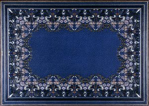 Cubierta inferior del libro con diseño floral, 1886