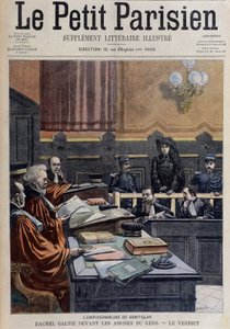 La envenenadora de Saint-Clair: Rachel Galtié frente al Gers - en “Le Petit Journal” del 13/11/1904 (grabado) de French School