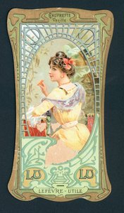 Tarjeta publicitaria de Lulu, francés de French School