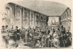 Impresión lírica del pasaje Jauffroy en París en el siglo XIX - Grabado en "Tableau-de-Paris" de Edmond Texier 1852 de French School