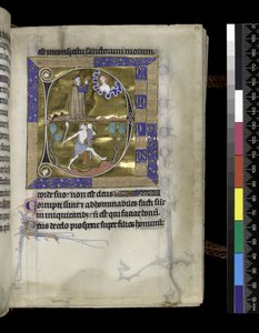 MS 300 f.57r, David reza a Dios
