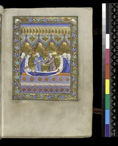 El entierro de David, del Salterio y Horas de Isabel de Francia, París, c.1265-70
