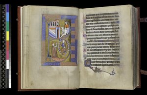 MS 300 f.XIII-1r, del Salterio y Horas de Isabel de Francia, París, c.1265-70 de French School