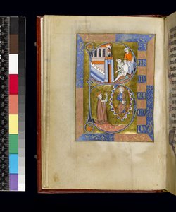 Folio del Salterio y Horas de Isabel de Francia, París, c.1265-70
