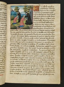 MS Hunter 252 016r Página de Cent Nouvelles Nouvelles, c.1461-62