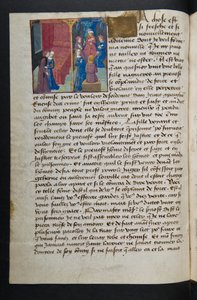 MS Hunter 252 053v Página de Cent Nouvelles Nouvelles, c.1461-62 de French School