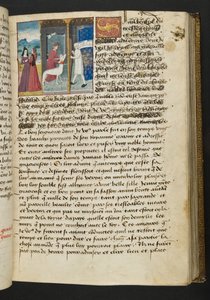 MS Hunter 252 066r Página de Cent Nouvelles Nouvelles, c.1461-62 de French School
