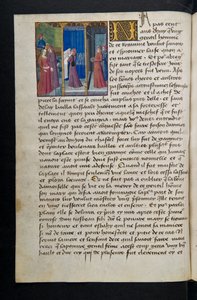 MS Hunter 252 068v Página de Cent Nouvelles Nouvelles, c.1461-62
