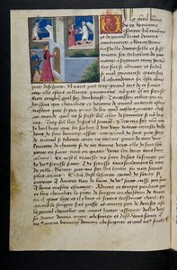 MS Hunter 252 072v Página de Cent Nouvelles Nouvelles, c.1461-62 de French School