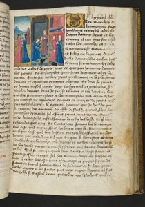 MS Hunter 252 080r Página de Cent Nouvelles Nouvelles, c.1461-62 de French School